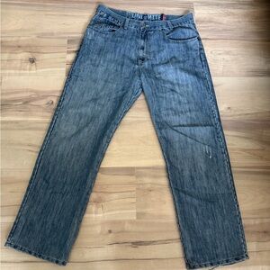 The Limited Men's Faded Blue Straight Jeans